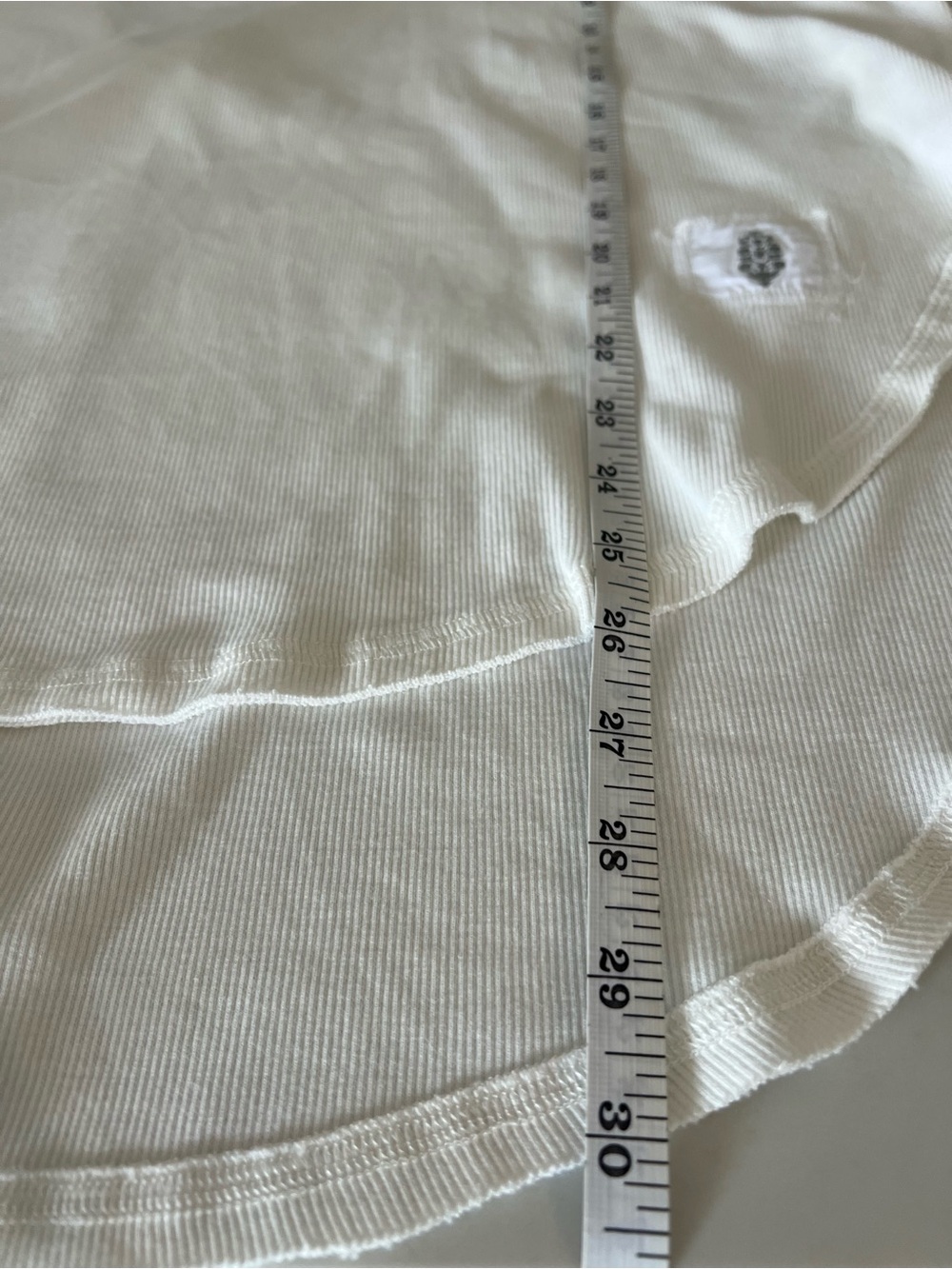 FP Movement Simply Layer Open Back Top M Ivory Ribbed Thumbhole Long Sleeve - Picture 9 of 11